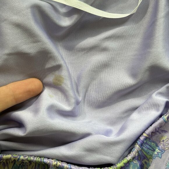 Y2K Ruffle Hem Maxi Skirt Purple Fuschia Pink Sz 14 Floral Paisley Peasant Boho - Picture 11 of 11